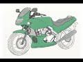 Motorcycle drawing
