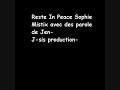 reste in peace sophie reste in peace sophie