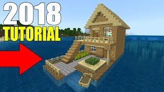 Minecraft Tutorial: How To Make A Wooden House On The Water 2018