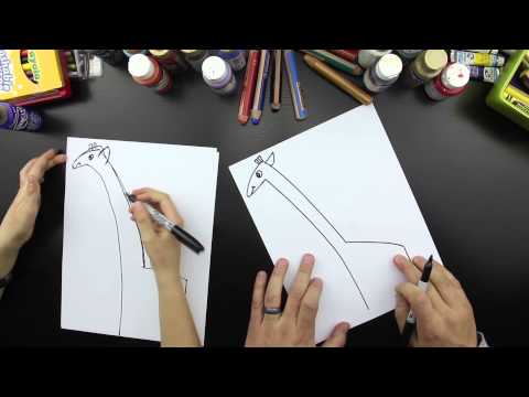 how to draw giraffe