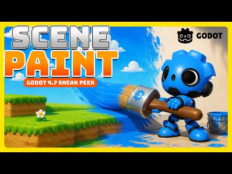 Isso vai mudar como você CRIA LEVEL DESIGN na Godot 4.7 - Scene Paint Mode | GODOT SNEAK PEEK