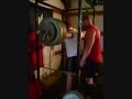 665 lbs beltless squat