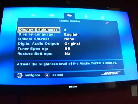 how to connect bose cd player to tv