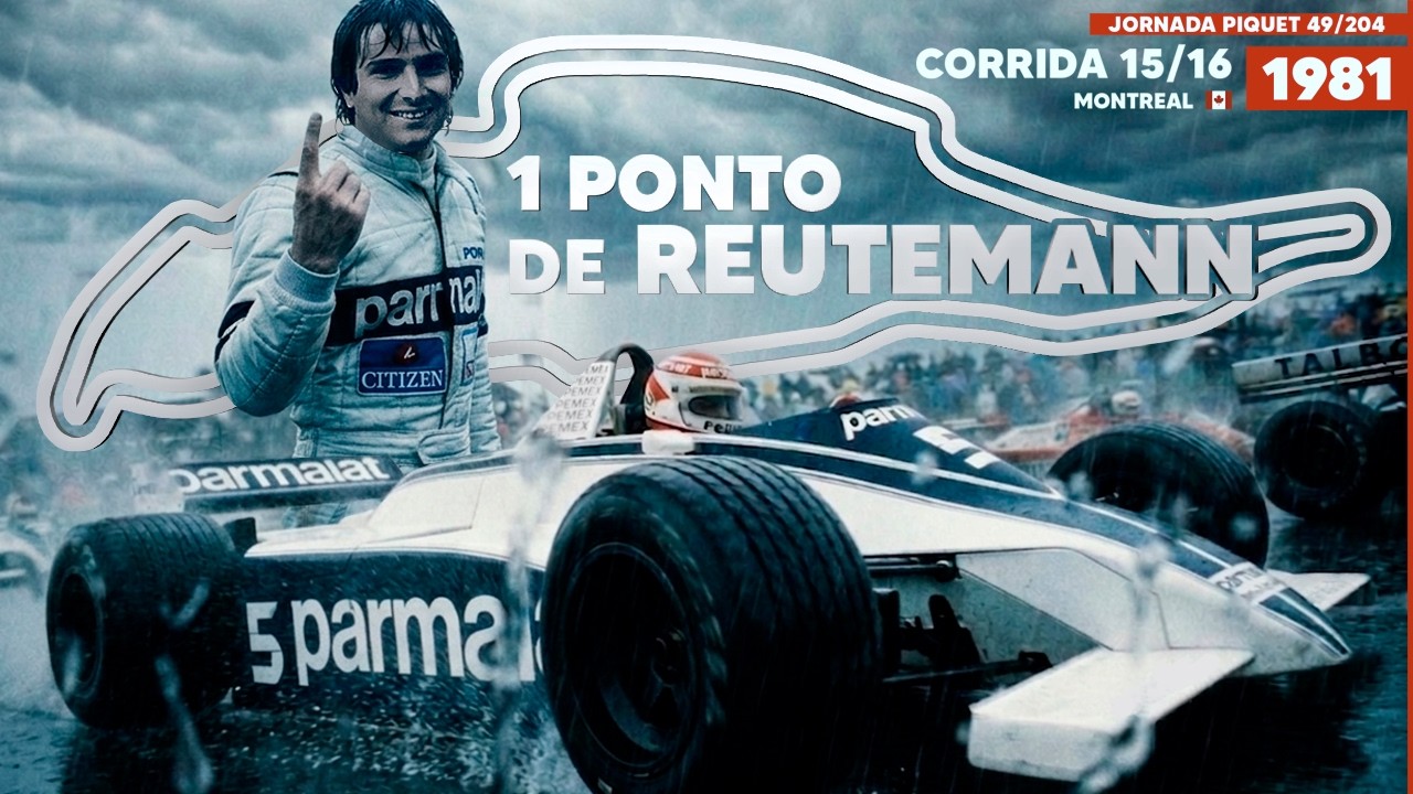 PIQUET cola em REUTEMANN na PENÚLTIMA prova do Mundial - GP do Canadá 1981