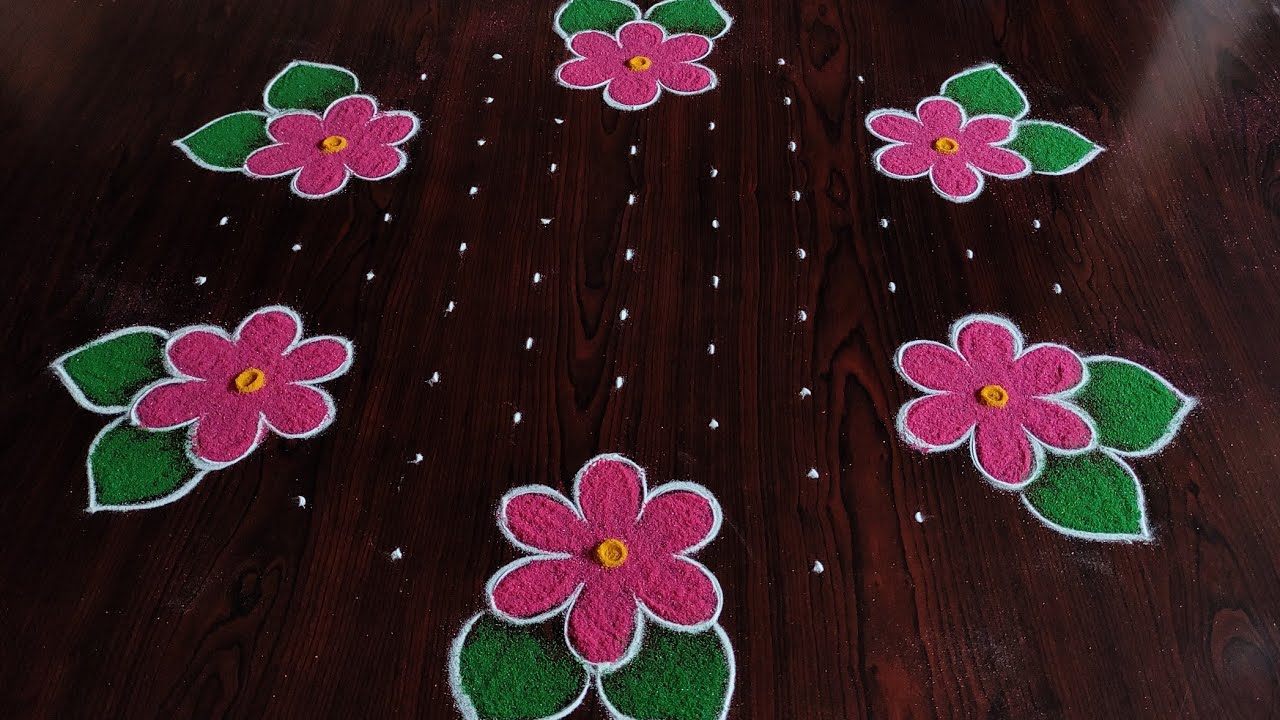 Sankranti Special Rangoli Designs 11 6 Dots / Sankranti Muggulu