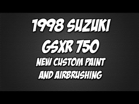 GSXR 750 new paint and airbrushing update