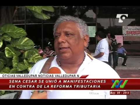 Sena Cesar, se unió a manifestaciones en contra de la Reforma Tributaria