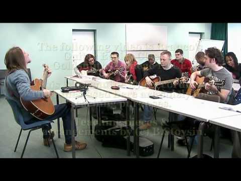 Goldsmiths College - Branco Stoysin Guitar Basics class at Goldsmiths College example. Genuine live video recording no editing. Tunes used here are solely for teaching purposes. ...