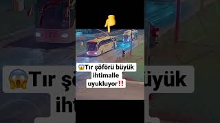 Tır Kazası ⁉️Duran Otobüse Arkadan çarpıy