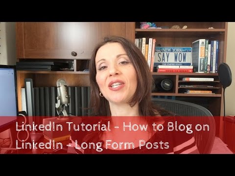 how to blog on linkedin