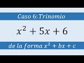 Caso Seis - Trinomio de la forma x^2+bx+c ejemplo 01