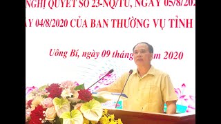 Quán triệt, triển khai Nghị quyết số 23-NQ/TU của Ban Chấp hành Đảng bộ tỉnh và Chỉ thị số 42-CT/TU của Ban Thường vụ Tỉnh ủy