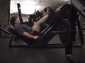 1000 x 10 reps leg press