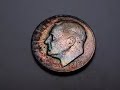 Toned Roosevelt Dimes Toned Roosevelt Dimes