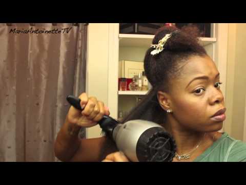 how to properly blow out natural hair