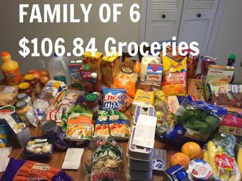 how to budget groceries for a family of 6