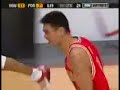 姚明背后运球快攻
