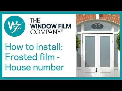 how to fit frosted window film