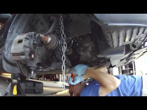 how to remove drive axle from transmission