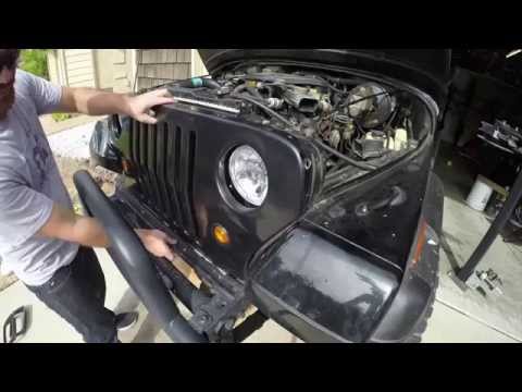 how to adjust yj headlights