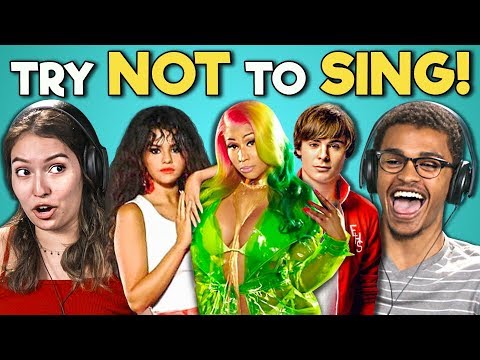College Kids React To Try Not To Sing Along Challenge