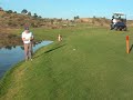 Monte Rei Golfer in Trouble and Wet