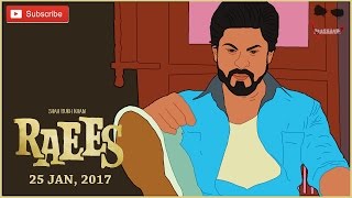 Raees Official Trailer Animation  Shah Rukh Khan