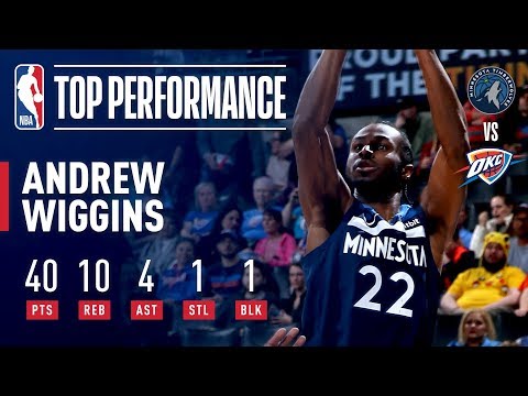 Video: Andrew Wiggins Drops 40 Points To Lead T'Wolves Past OKC | January 8, 2019