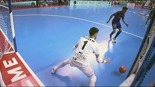 MEJORES PARADAS DE FUTSAL  PORTEROS LNFS  RAUL JER