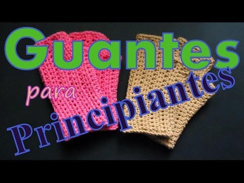 Cómo tejer guantes calentitos al ganchillo (crochet fingerless gloves) -tejido para zurdos-
