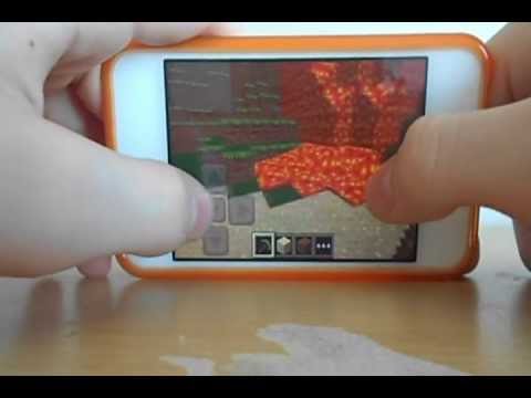 how to collect lava in minecraft pe