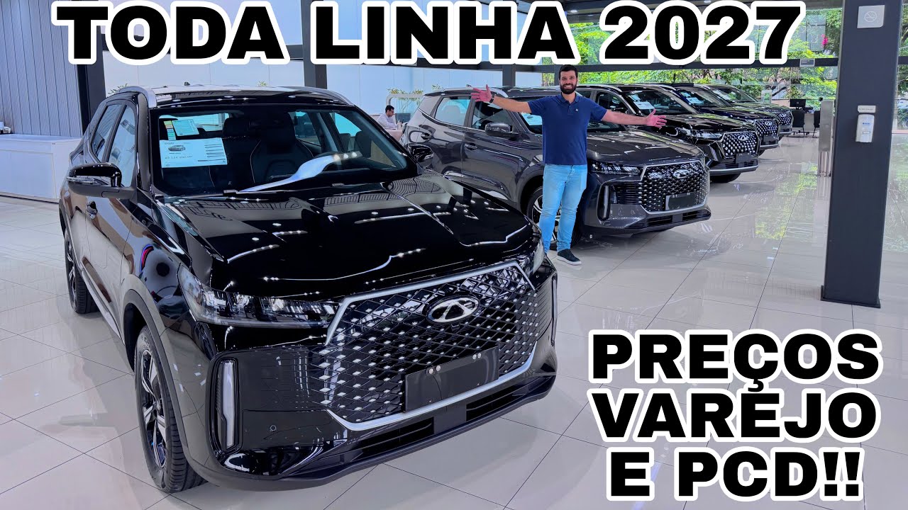 PREÇOS ATUALIZADOS CAOACHERY MODELOS 2027 EM MARÇO DE 2026 | TIGGO 5X QUANDO CHEGA O PCD??