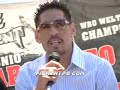 although he was stuck in traffic, wbo welterweight champion antonio margarito arrived, better late than never, to today's final press conference before his title defense against #1 ranked contender paul williams this saturday at the home depot center in carson california. check out what both fighters had to say just days before their showdown.
