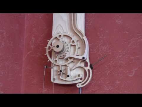 Brian Law's Woodenclocks-Clock 22 with Gravity Escapements no. 2