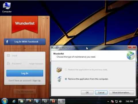 how to remove wunderlist from mac