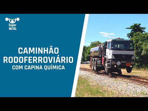 Caminhão rodoferroviário Capina Química