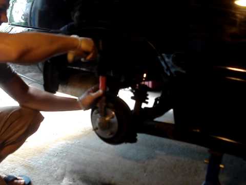 How to replace rear wheel hub bearing assembly – Nissan Sentra