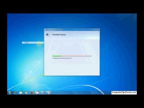 how to remove office 2007