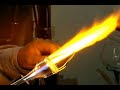 Glass blowing demo at Unauthorized Art studios in Arcata