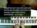 in my youth, before anyone had heard of jazz theory, one of the best ways to learn was to stand as close to the pianist as possible, so that his fingers could be seen clearly. and if you were brave enough, you could ask about some of the things that he did. for those who have trouble reading, this extra view of the piano keys may be useful. and the text comments i have added might explain some of the techniques used.  for those who are good readers, a fairly accurate transcription is available at 
http://web.newsguy.com/dougmck
if you have a fast connection and want to see this in high quality video to see the notes clearly (and improved audio), add the letters &fmt=18 straight after the existing internet address line above.