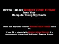 As you can see in the video, Windows Virtual Firewall cannot detect or remove malware.