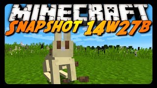 Minecraft - 14w27b Snapshot - BUNNIES!?! SHEEP DROP FOOD?! YAY!
