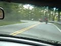 NSX following two bikes at Deals Gap NSX following two bikes at Deals Gap