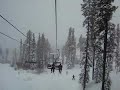 My First Day of Skiing: The view from the Ski Lift