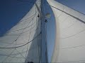 First sail on Kristina