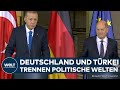STAATSBESUCH: Denkwürdiges Treffen von Kanzler Scholz mit Recep Tayyip Erdoğan | WELT Dokument