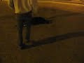gringa borracha en la plaza