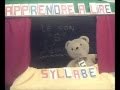 Apprendre à lire le Français est très amusant avec l'ours Syllabe
