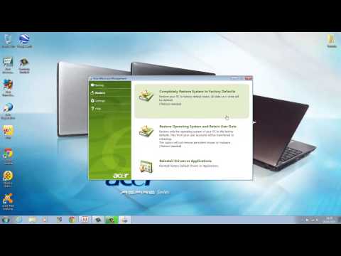 how to format c drive on acer laptop