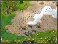 the final battle from my favourite game the settlers 2. the goal in the game is to claim the gates which teleport to various places. the last one moves you to rome. unfortunately i posess only the polish version of the game. the settlers 2 is an rts game published in 1996 by bluebyte.